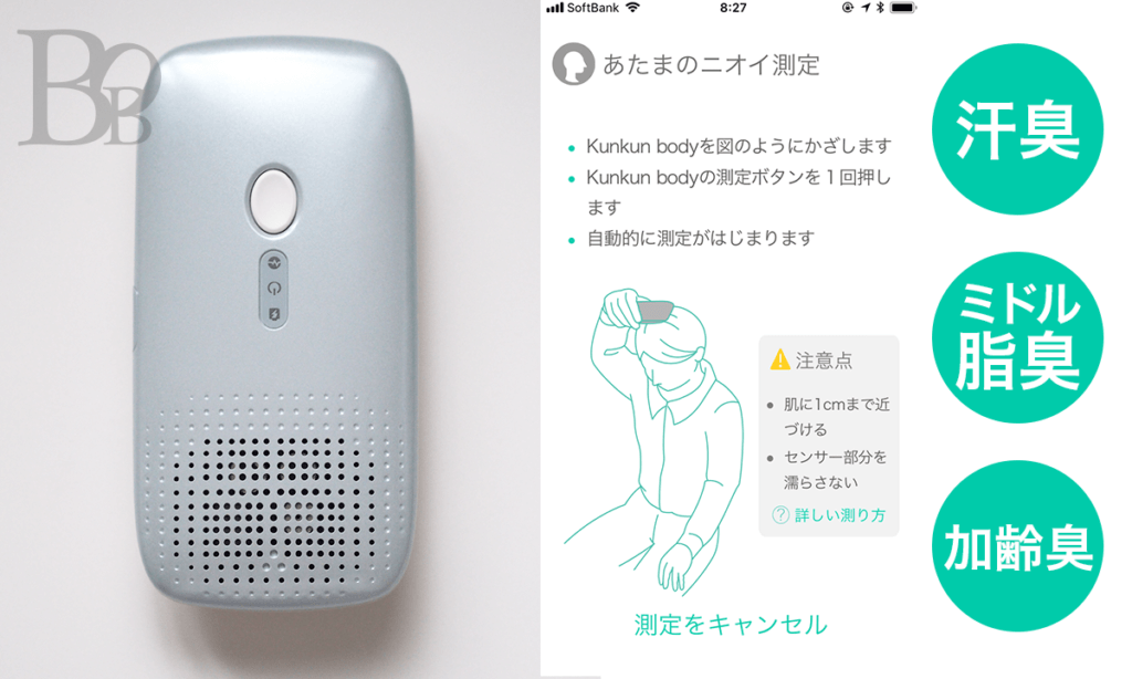 Kunkun bodyで体臭測定できる場所とニオイのタイプは？脇と足は「汗臭